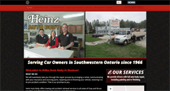 Desktop Screenshot of heinzautobody.com