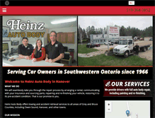 Tablet Screenshot of heinzautobody.com